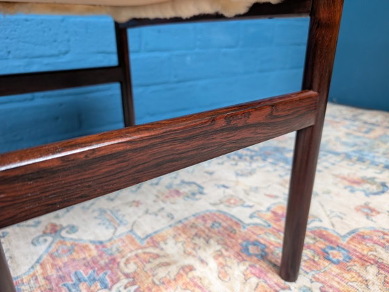 Image 1 of Vintage kaptafel met kruk, Melvin Mikkelsen Møbler, Denemarken, jaren 60