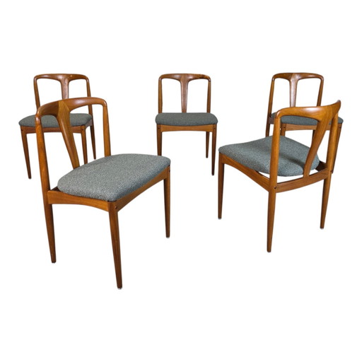 5 Johannes Andersen 'Juliane' Vintage jaren 60 Deense stoelen
