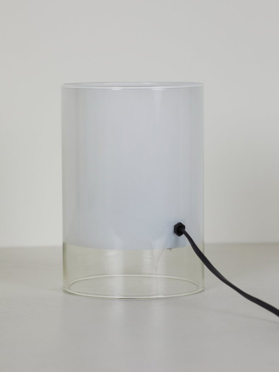 Image 1 of Vintage lamp van mat glas van Dlg Guido Rosati, circa 1980.