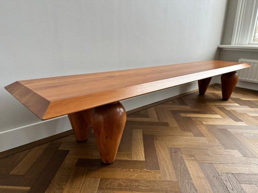 Solid cherry wood coffee table, Designer DAD (Dutch Art & Design)