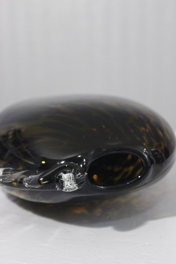 Image 1 of Grote vintage geblazen glazen vaas 1970 Murano Empoli