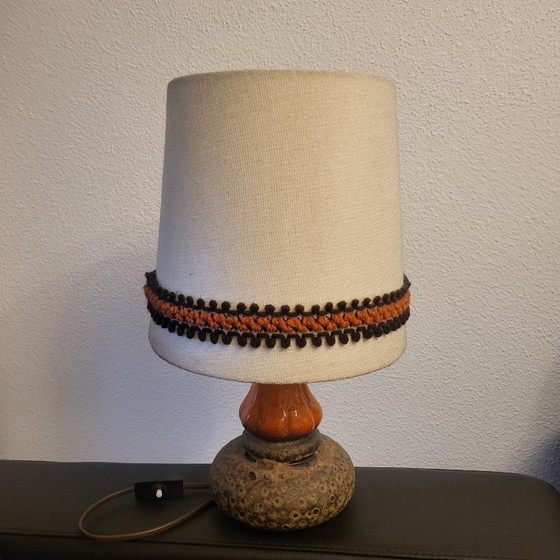 Space Age Fat Lava Table Lamp, Vintage, West Germany 1960s, 70s – Ceramic (photo 3 of 14)