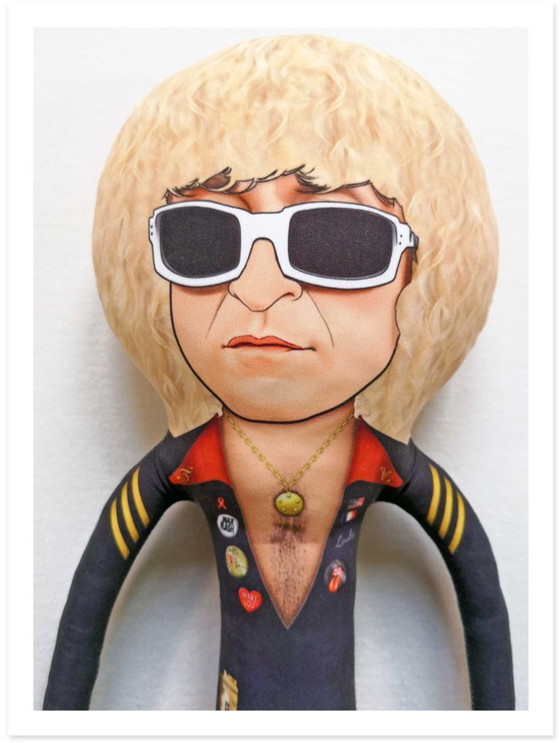 Image 1 of Cadeau Michel Polnareff | Décoration icône française | Poupée de collection artiste chanteur | Cadeau pour mélomane