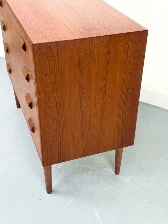 Danish Teak Chest of Drawers by Børge Mogensen for Søborg Møbelfabrik, 1960s – Wood, Vintage (photo 15 of 17)