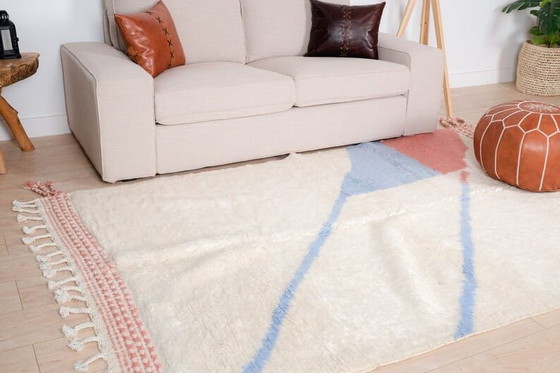Image 1 of Handmade Beni Ouraine rug with colorful patterns, 2/3 m