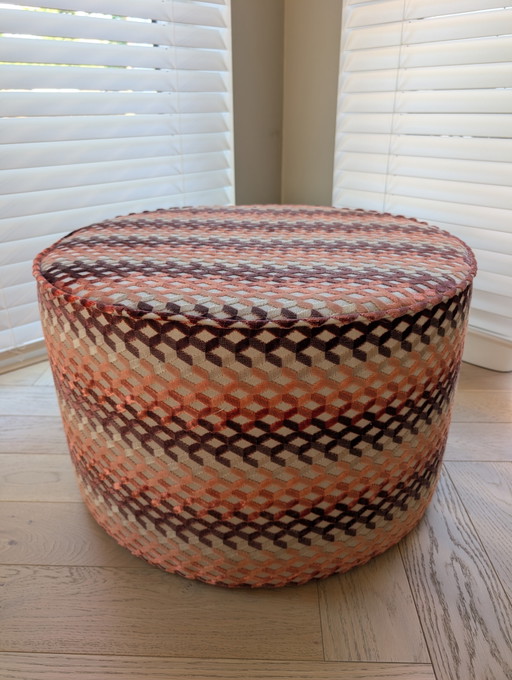 Chivasso Pouf Ø60 cm – hockers en poefs, Textile