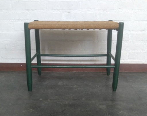 vintage braided papercord stool