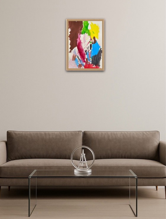 Image 1 of Gouache op natuurpapier. Formaat 30x40cm.