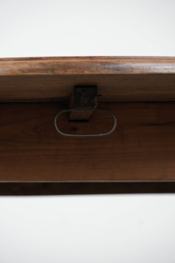 Image 1 of Antico tavolo da pranzo inglese con orecchie pendenti in noce