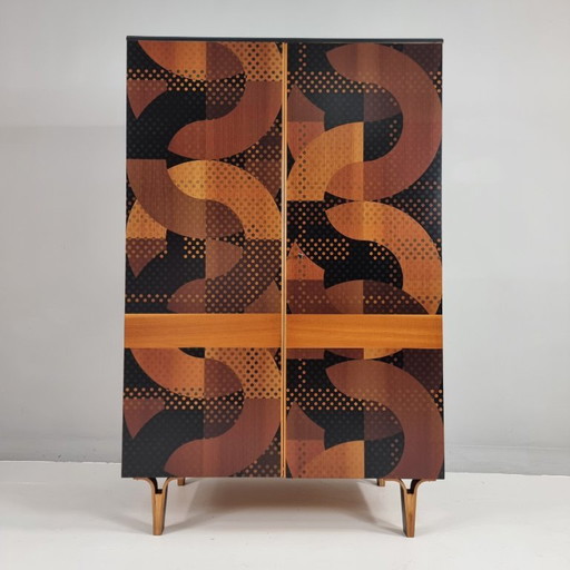 Vintage Wardrobe in Beech, 1970s
