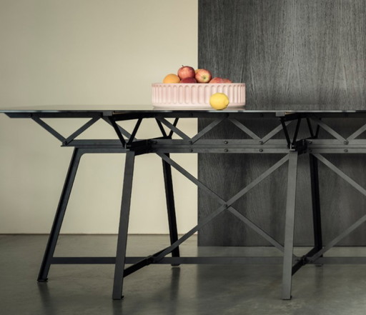Glass Dining "Endless Table" by Aart van Asseldonk