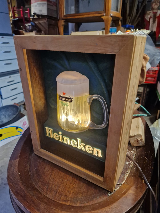 Image 1 of Heineken 3D neon sign with bubbles
