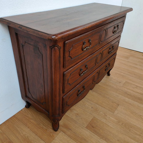 Image 1 of Vintage rustic wooden chest of drawers