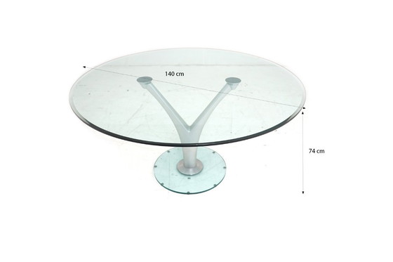 Image 1 of Rolf Benz 7800 Stühle Esstisch 1210 Leder 4 Stück Rot Stuhl