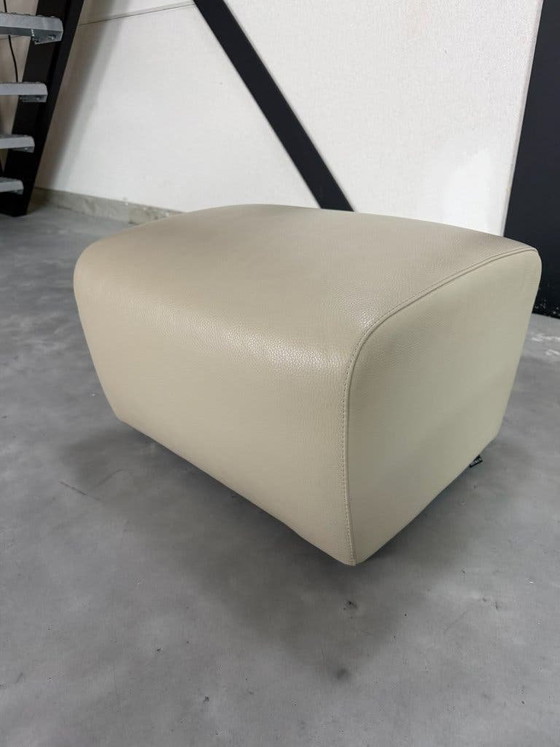 Leolux Scylla Armchairs with Footstool - Fabric and Leather – Footstools & poufs, Textile (photo 15 of 17)