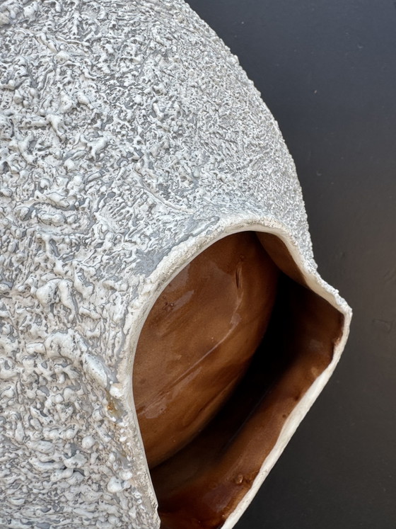 Image 1 of Grande ciotola in ceramica lavica di Vallauris, anni '60