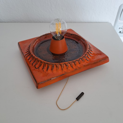 Kaiser Leuchten Wandleuchte Keramik Mit Zugschalter Mid Century Vintage – wandlampen, Ceramic (photo 2 of 9)