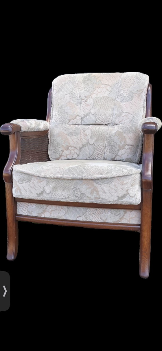 Image 1 of 4 Eichensessel mit Wollmohair