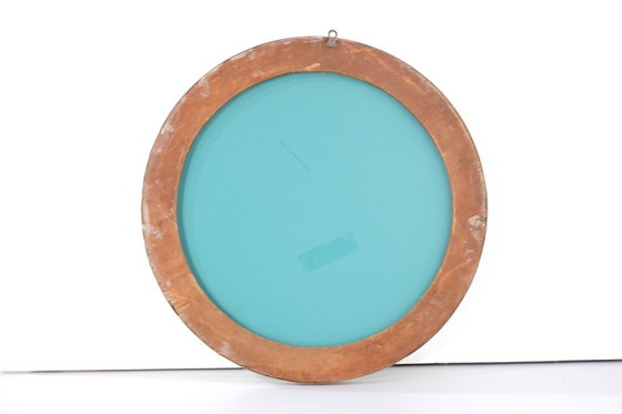 Image 1 of Vintage brass mirror, Italy, 1960s.