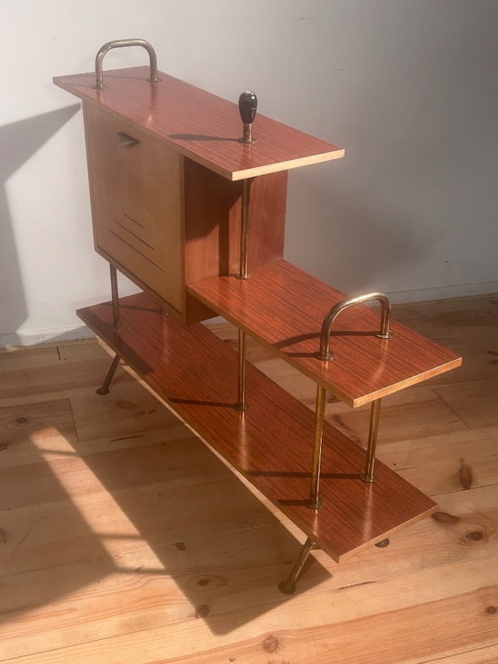 Image 1 of Mobile bar/scaffale in stile Mid-Century Modern anni Cinquanta