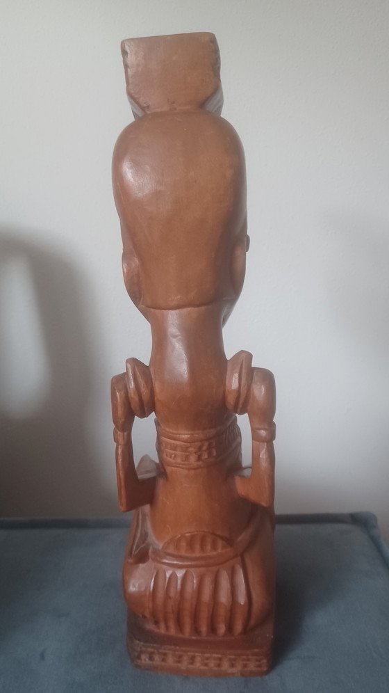 Statua Ndop Repubblica Democratica del Congo, intagliata in legno, Africa – Afrika, Oggetti decorativi, Wood (photo 4 of 7)