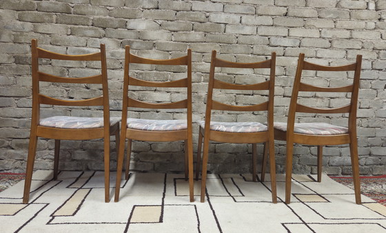 Image 1 of Set of 4 Vintage Welzel Chairs, Scandinavian Style, 1970s