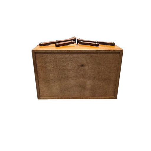 Vintage French portable sewing case, 1960s