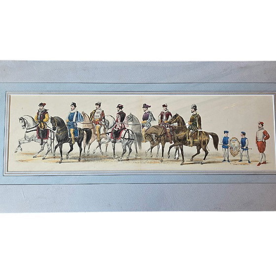 Image 1 of Handkolorierte Lithografie von Pieter Willem Marius Trap