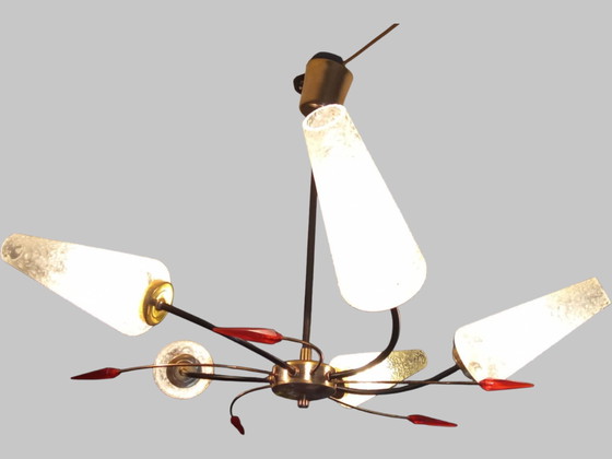 Image 1 of Lampadario Art déco a ragno