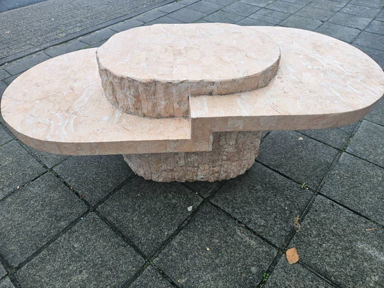 Image 1 of Magnussen Ponte Mactan Couchtisch aus Stein – Seltenes Rosa