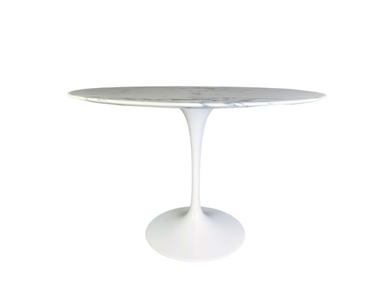 Image 1 of Original Eero Saarinen Midcentury Dining Table Tulip Marble Knoll International