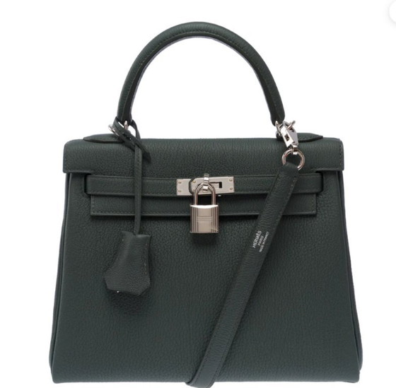 Image 1 of Sac Hermes Kelly 25 en Cuir Vert - 103493