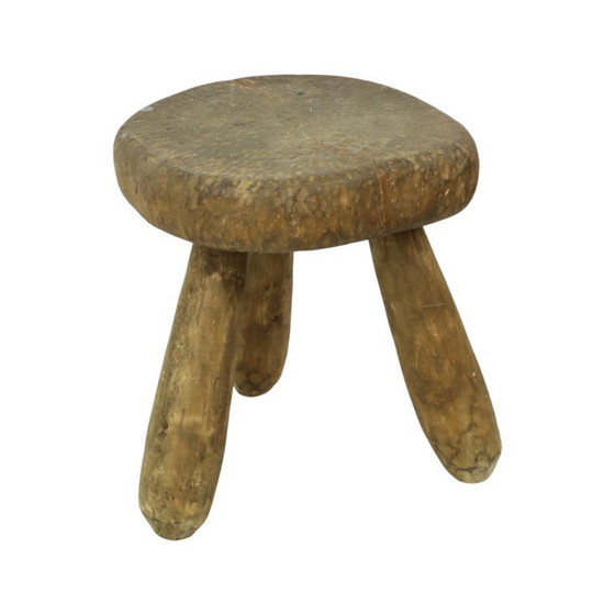 Image 1 of Rustic Tripod Stool Milking Stool