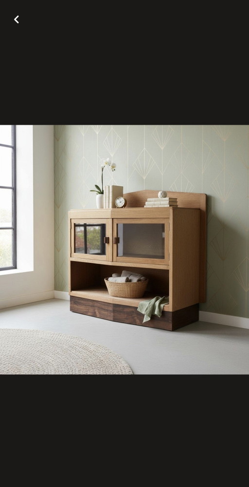 antiek Art Deco theekastje / dressoir Amsterdamse School kastje