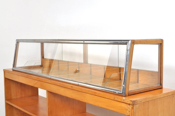 Vetrina da negozio / Vetrina da fornaio antica di Minks, anni '20 – Vetrine, Glass, Wood (photo 5 of 15)