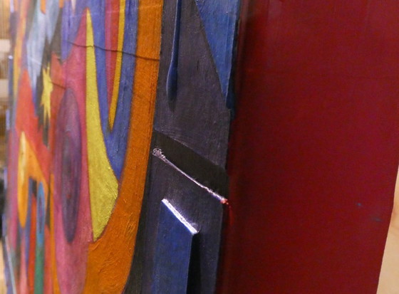 Image 1 of CLEMENS BRIELS - Uniek Meesterwerk "Touched to the Core" (130x100cm) - Gesigneerd + Certificaat