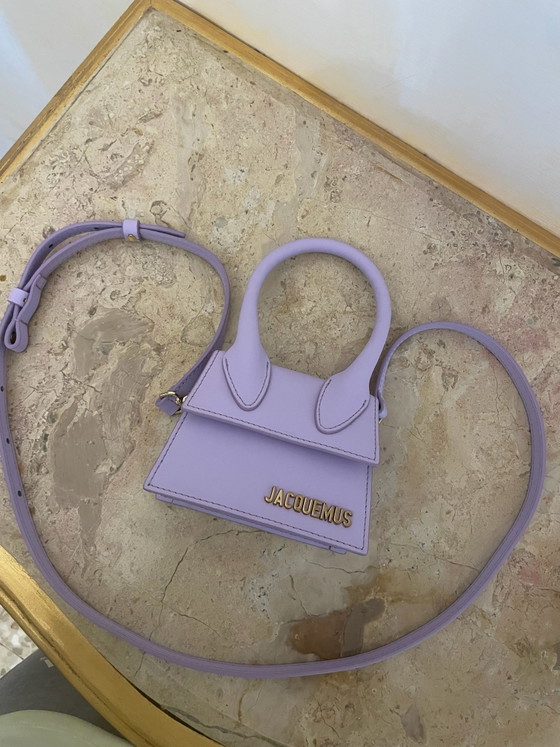 Jacquemus Le Chiquito in pastel lilac leather – Top handle bags, Metal (photo 14 of 15)