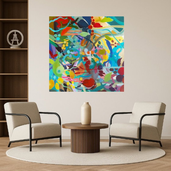 Acrylbild 100x100cm – Kunst, Leinwand (photo 11 of 13)