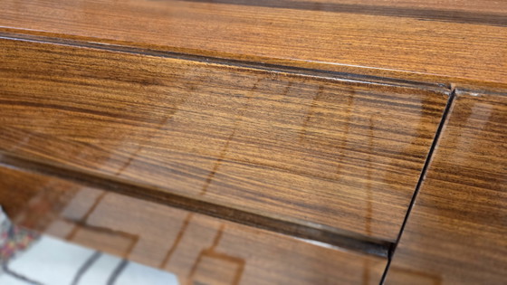 Image 1 of Vintage Scandinavian teak lowboard – Minimalist sideboard from the 60s/70s