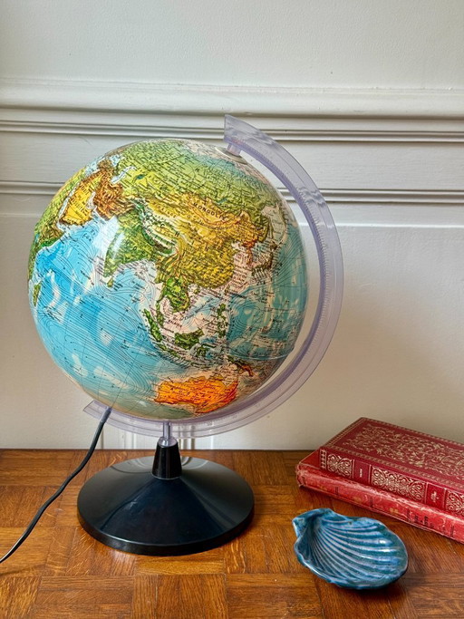 1980s Globe, Technodidattica, Printed in Italy