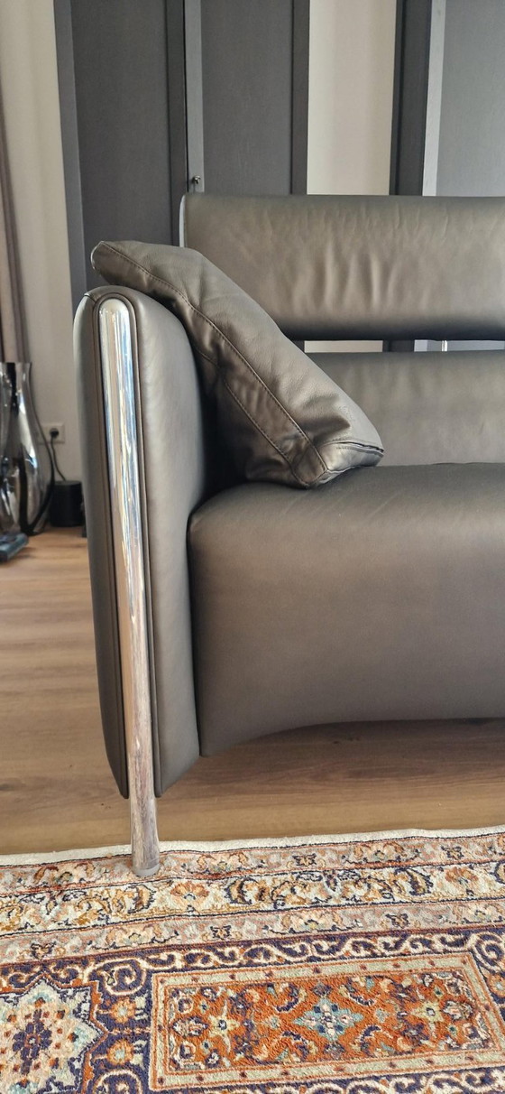 Image 1 of Leolux Goncharov 2-Sitzer-Sofa mit Hocker