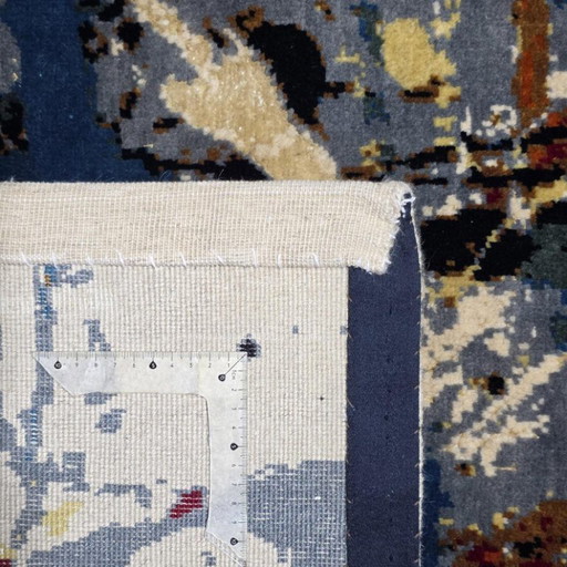 Alfombra de lana y seda anudada a mano estilo Jackson Pollock - 2x3 m – vloerkleden en tapijten, Wool (photo 2 of 8)