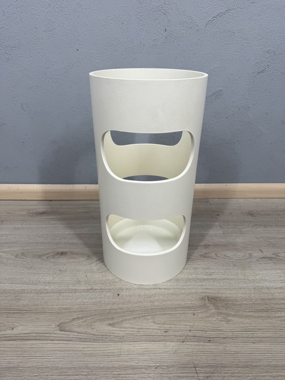 Image 1 of Paragüero de mediados de siglo, de estilo espacial: diseño de plástico de la década de 1960