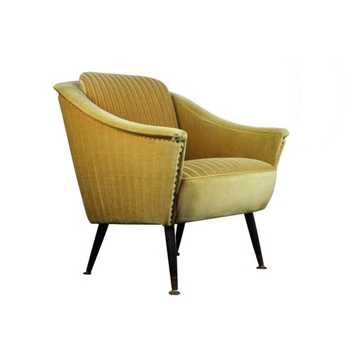 Fauteuil vintage allemand vert - années 1950