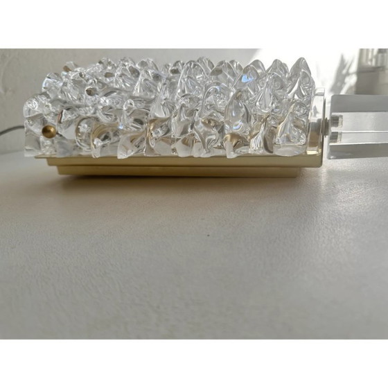 Image 1 of Paire d'appliques murales en verre de Murano clair italien de style Art Déco de Barovier