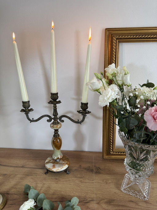 bronze onyx chandelier