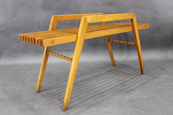 Image 1 of 1960er ULUV Blumenständer aus massiver Buche, Tschechoslowakei