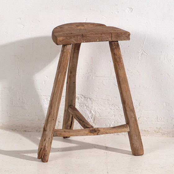 Antique primitive stool - Late Qing Dinasty (c.1900) #5 (photo 7 of 30)
