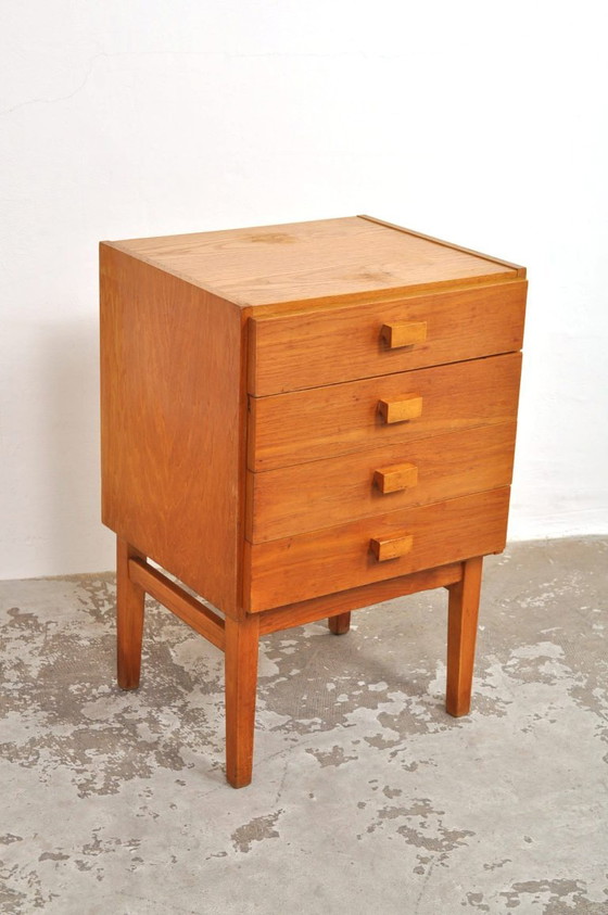 Vintage Oak Design Chest of Drawers, 1960s – Wood (photo 3 of 8)