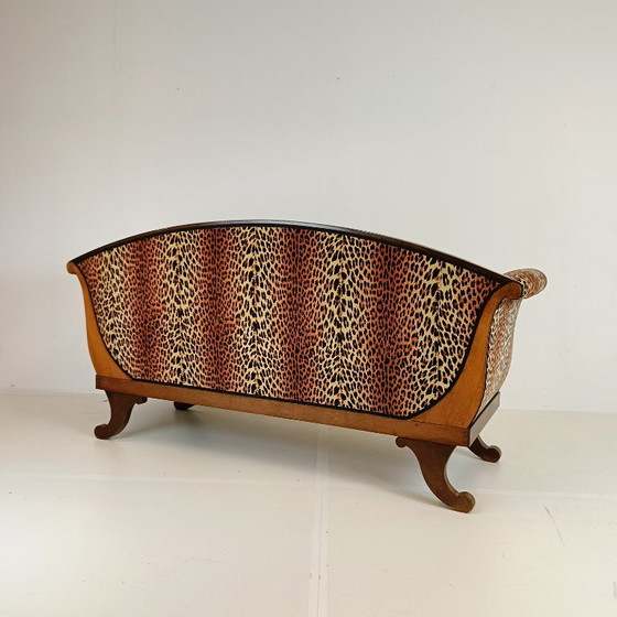Biedermeyer Style Sofa In Leopard Trim – Couches, Other (photo 14 of 19)